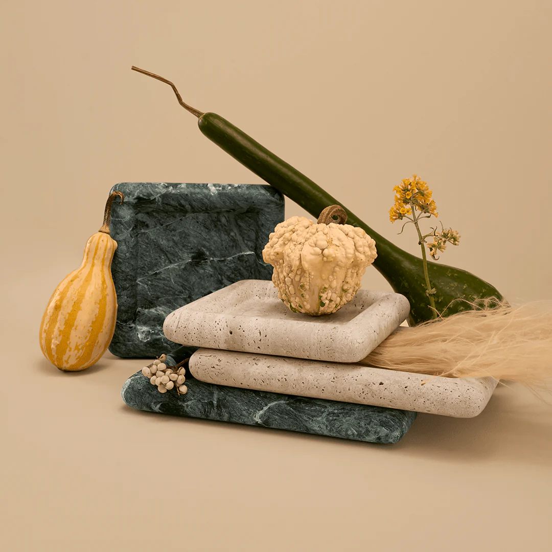 Halo Square Tray - Verde Alpi Marble - Image 5