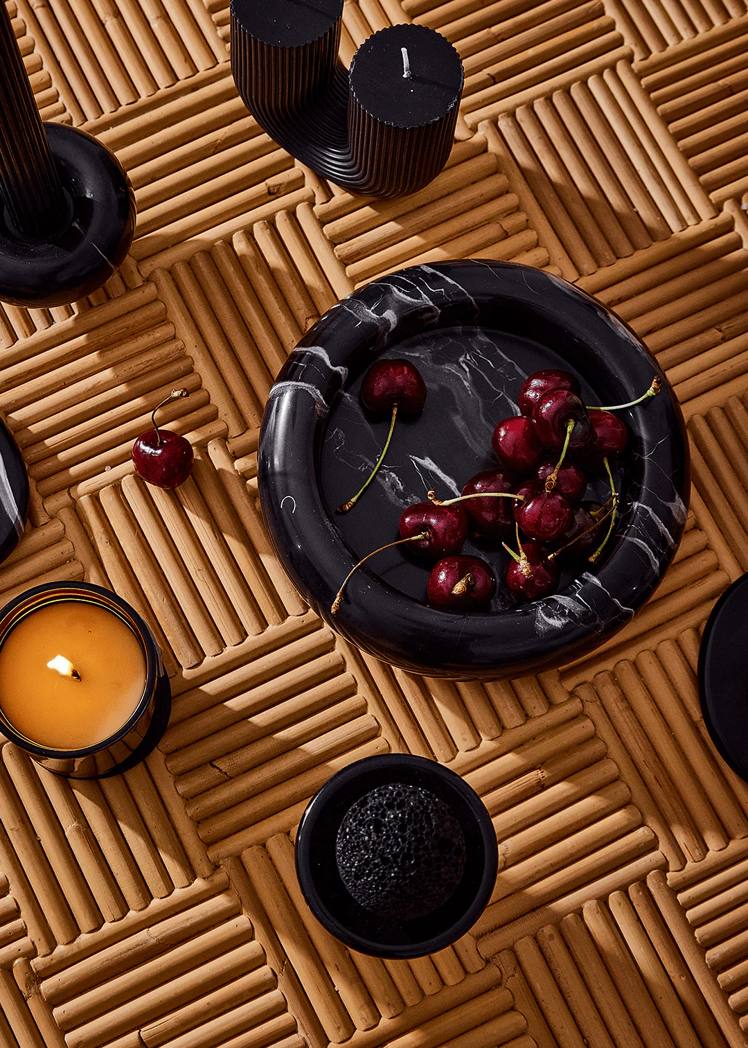 Halo Marble Tray - Black Silver - Image 3