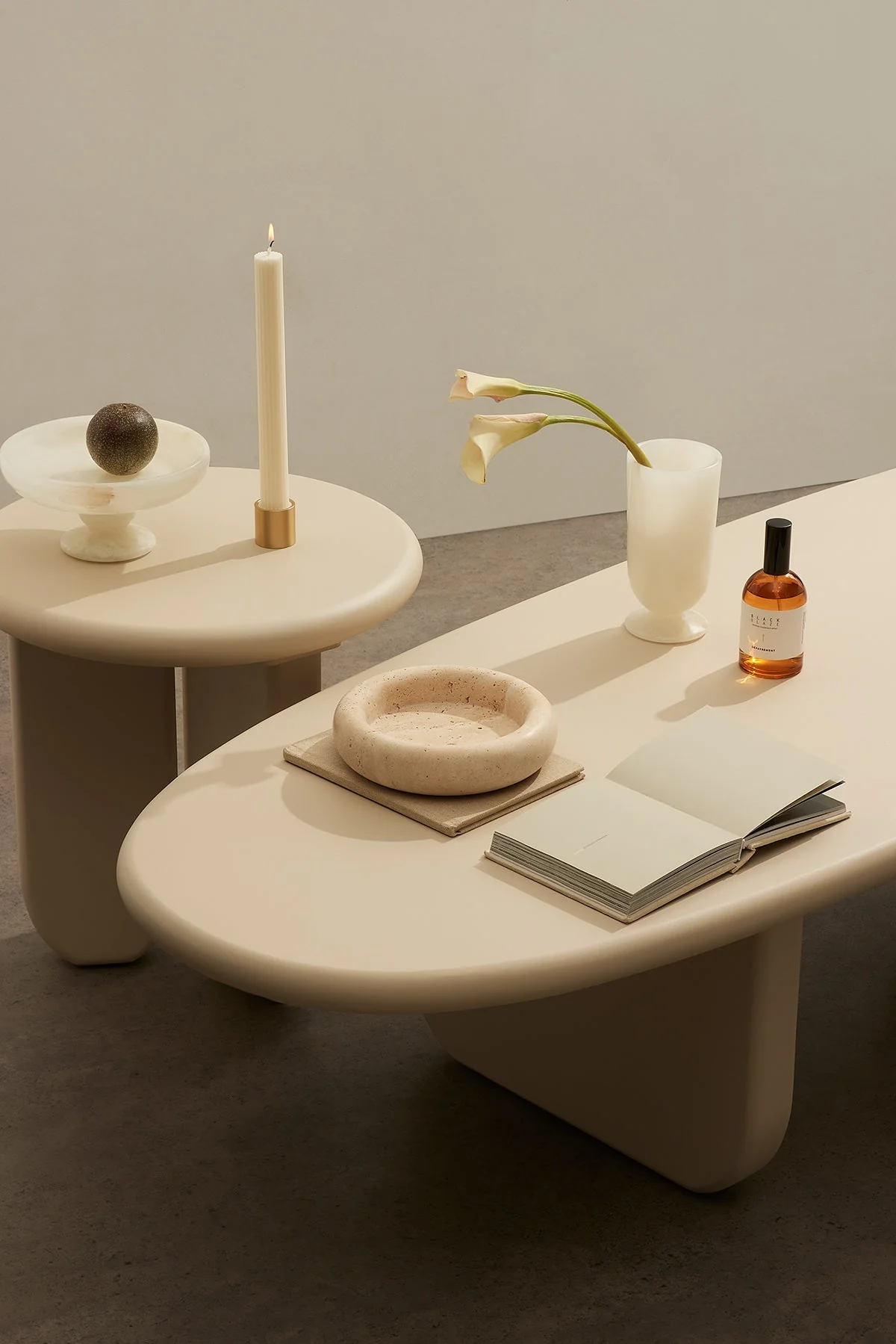 Halo Marble Tray - Travertine - Image 3