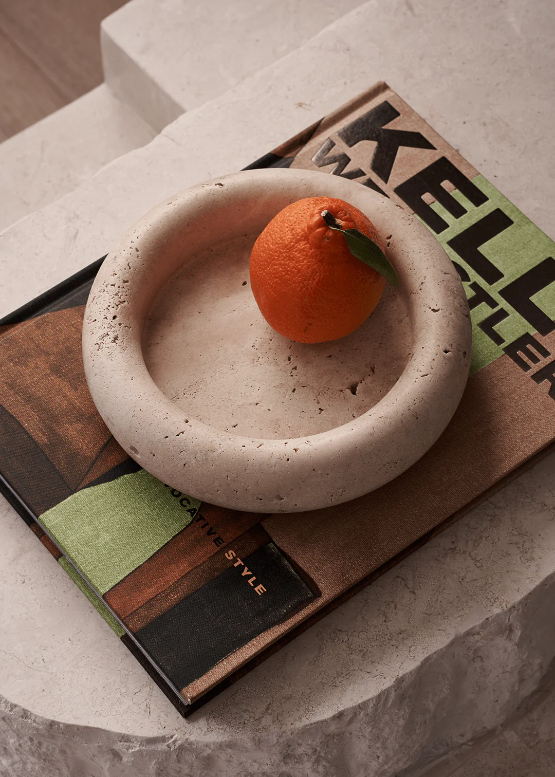 Halo Marble Tray - Travertine - Image 5