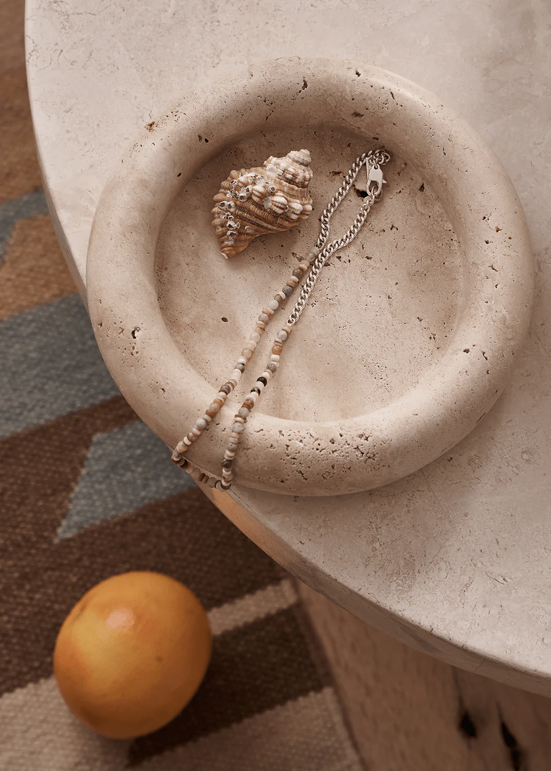 Halo Marble Tray - Travertine - Image 6