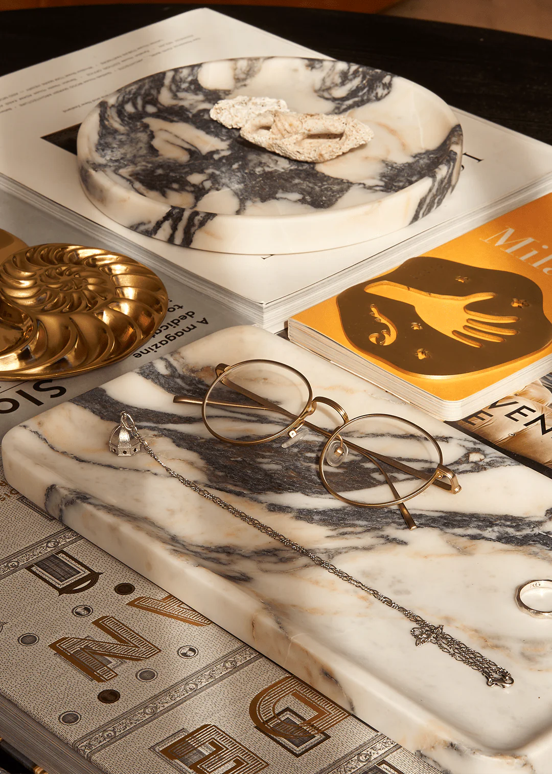 Linea Rectangle Marble Tray - Image 10