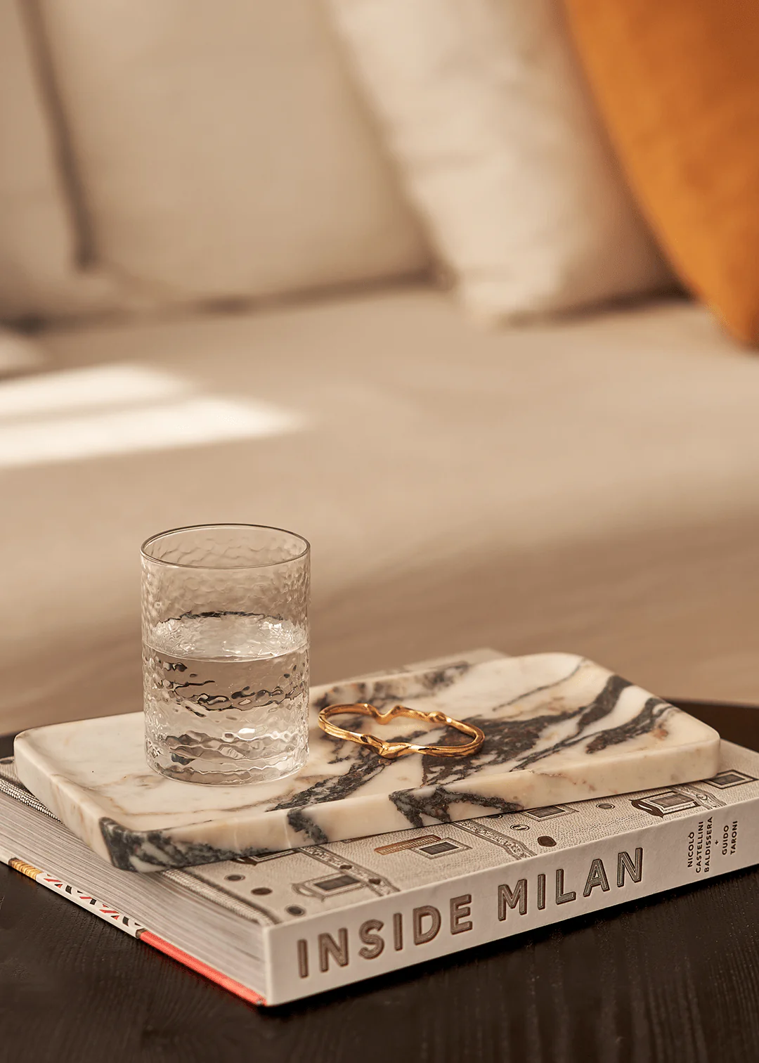 Linea Rectangle Marble Tray - Image 3