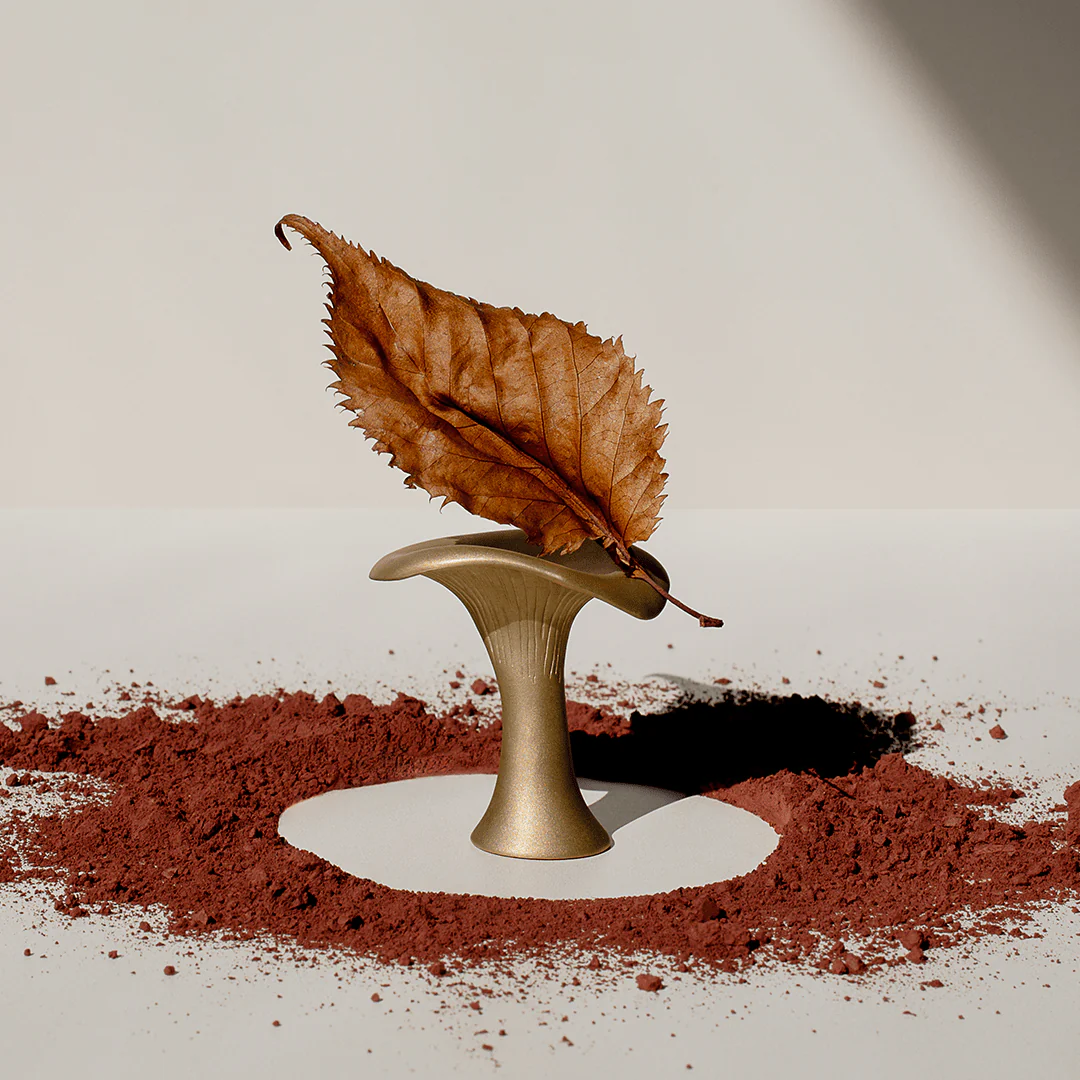 Mushroom Incense Burner - Gold - Image 3