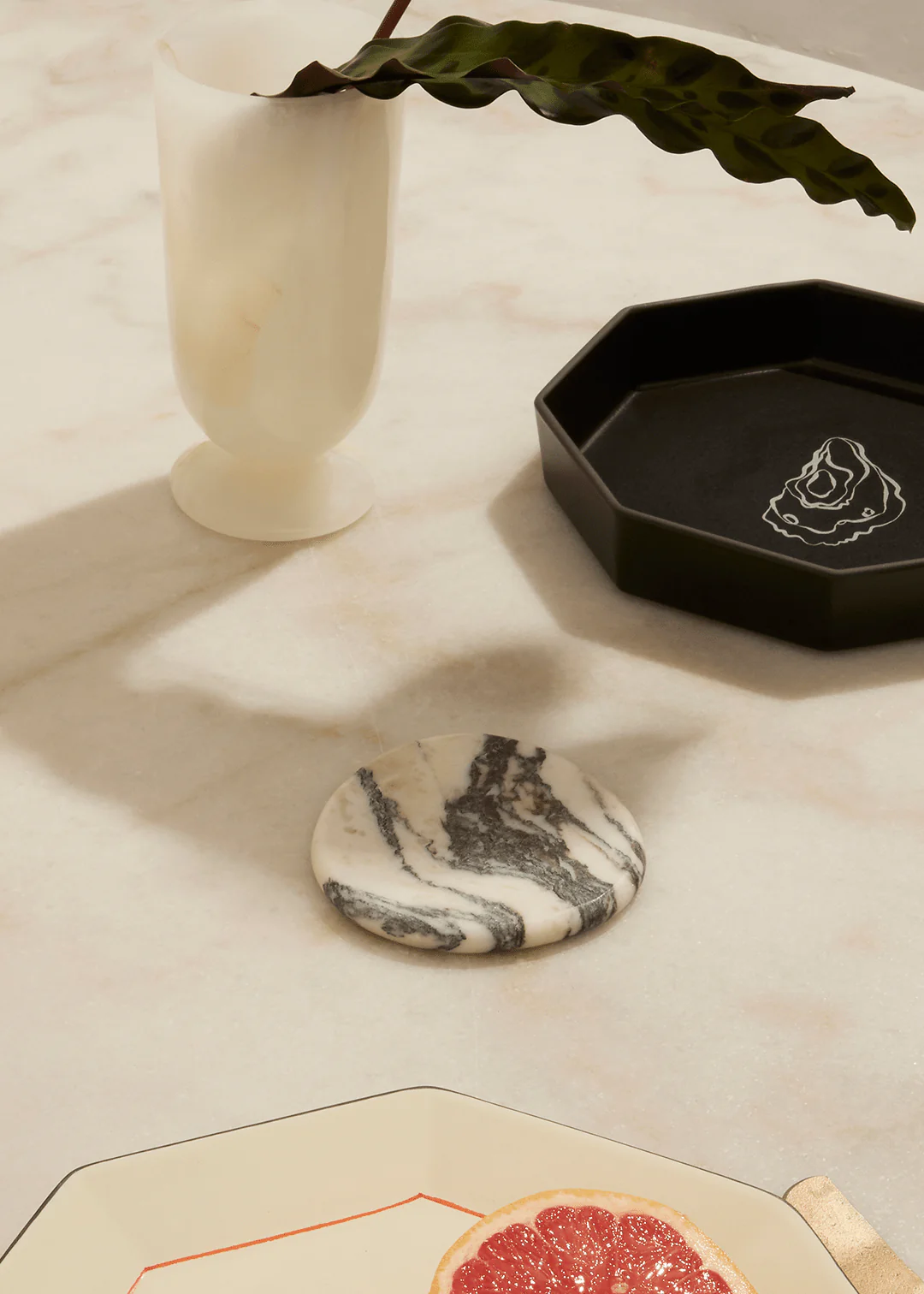 Marble Coaster Set - Calacatta Viola - Image 4
