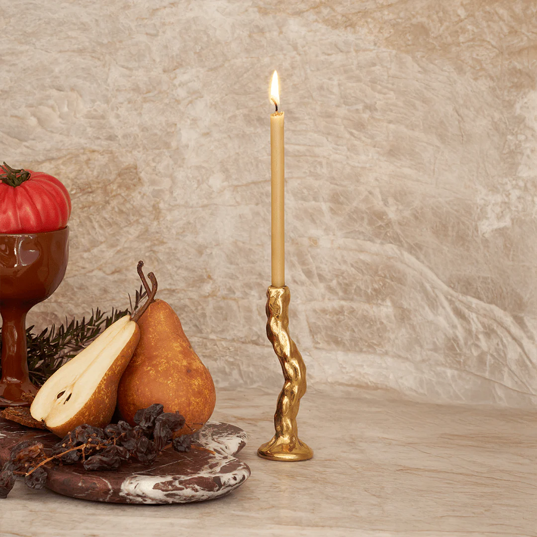 Twig Brass Candle Holder - Single - Image 3