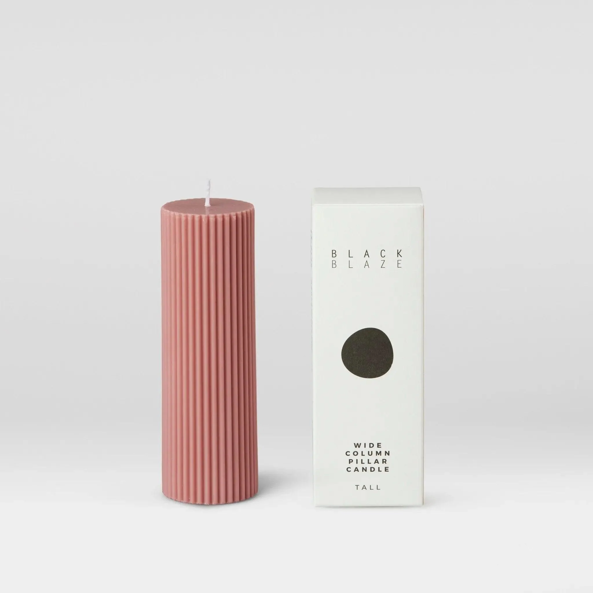 Wide Column Pillar Candle - Peach - Image 4