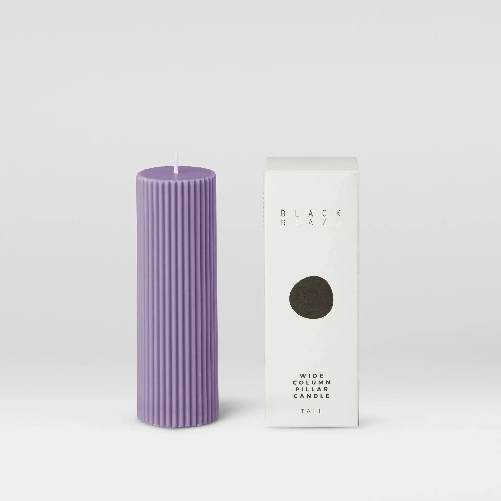 Wide Column Pillar Candle - Periwinkle - Image 3